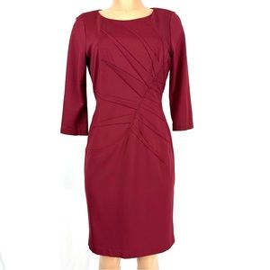 Adrianna Papell Burgundy Dress